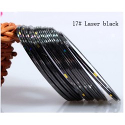 Fir metalic adeziv modele unghii #17 Folie fir metalic